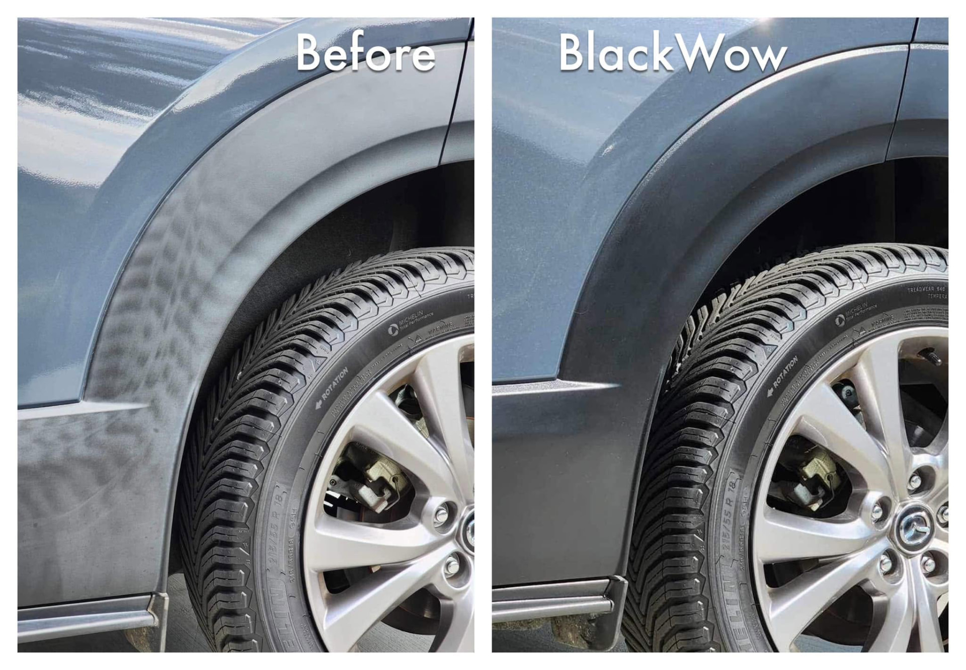 Before and after BlackWow — Fender Trim